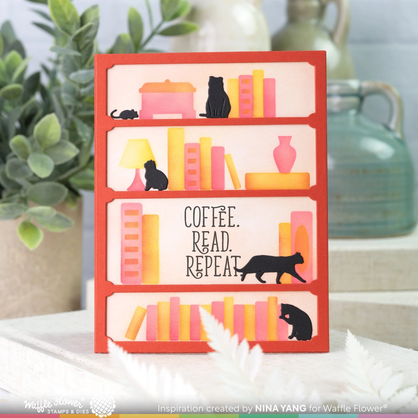 Waffle Flower x Galina Filippenko Simple Shelves Stencil Duo - 421563