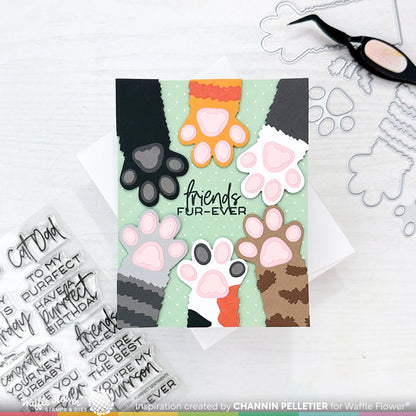 Waffle Flower x JJ Bolton Purrfect Sentiments Stamp Set - 421541