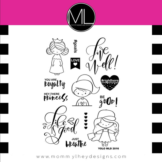 Mommy Lhey YOLO Clear Stamps