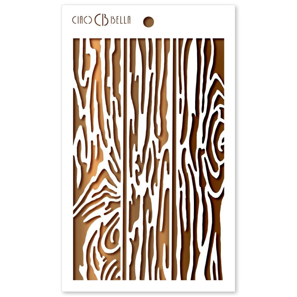 Ciao Bella Stencil Art Texture Stencil 5"X8" - Parquet - MS029