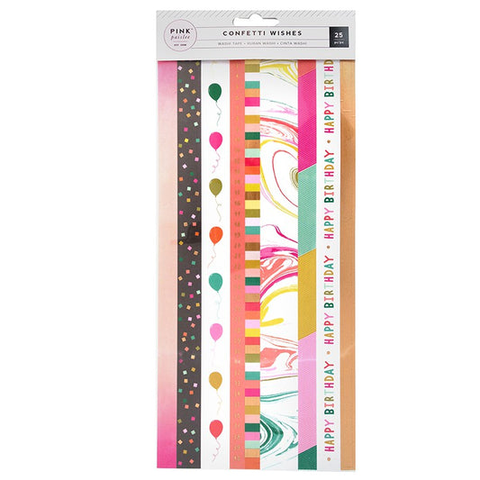 Pink Paislee Confetti Wishes Washi Book - 310662