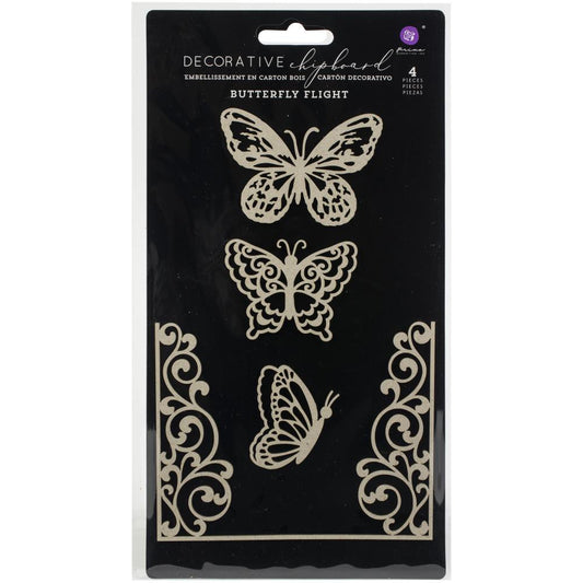 Prima Marketing Laser Cut Chipboard - Butterfly Flight - 647346