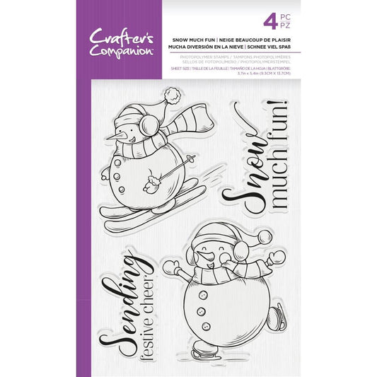Crafter's Companion Clear Stamps - Snow Much Fun - TPSMFUN