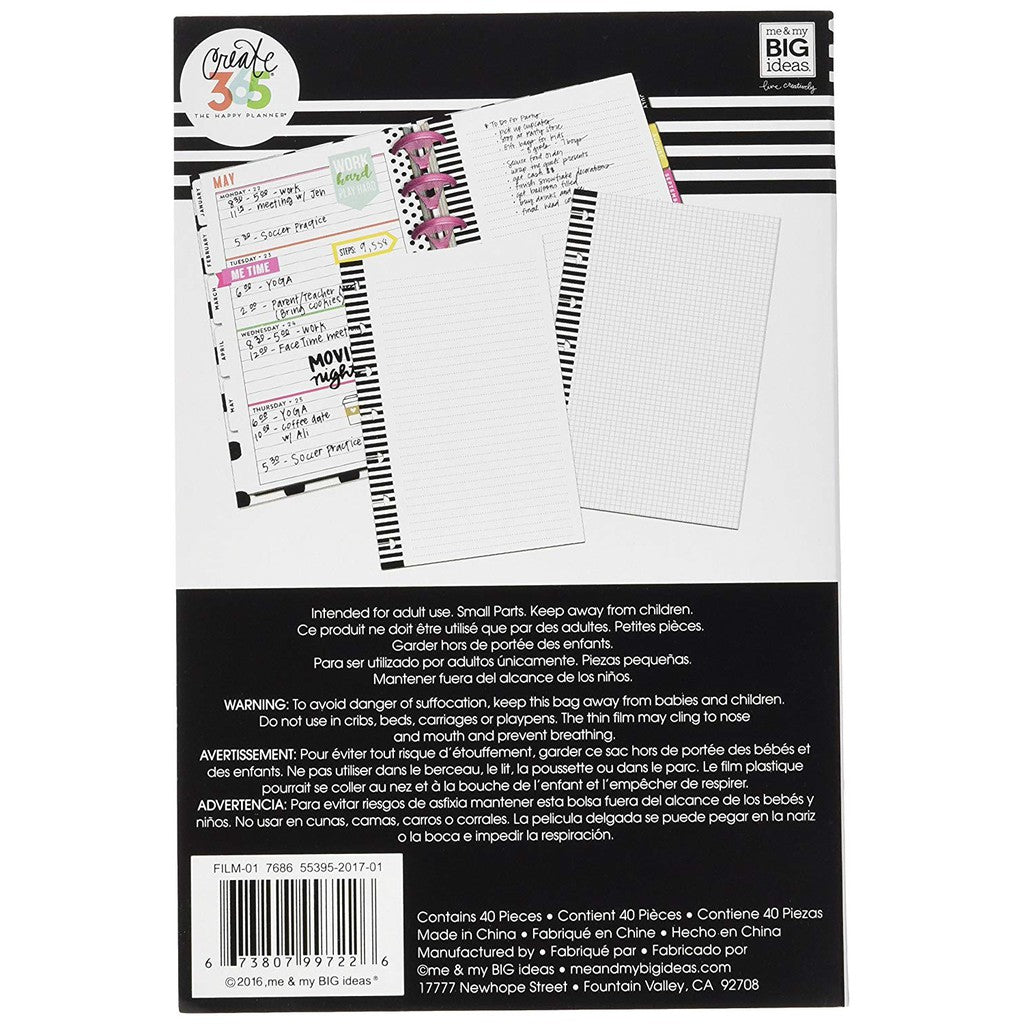 MAMBI Happy Planner  Note and Graph Paper Mini - FILM-01