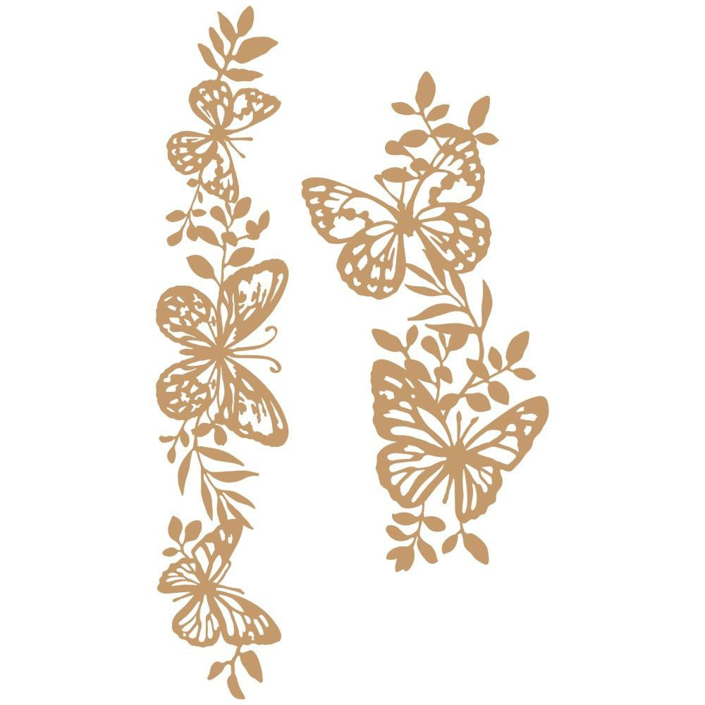 Prima Marketing Laser Cut Chipboard - Butterfly Borders - 647384