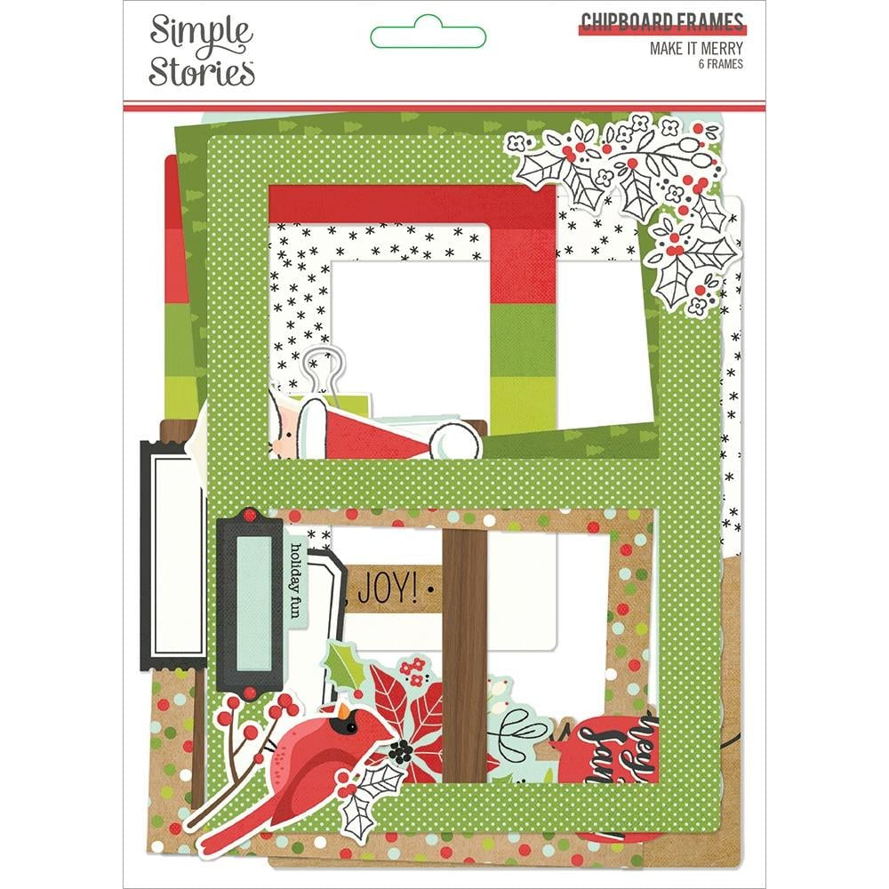 Simple Stories Make It Merry Chipboard Frames - MAK15720