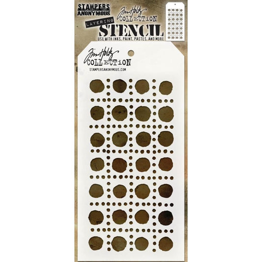 Tim Holtz Layered Stencil 4.125"X8.5" - Dotted Line - THS 155