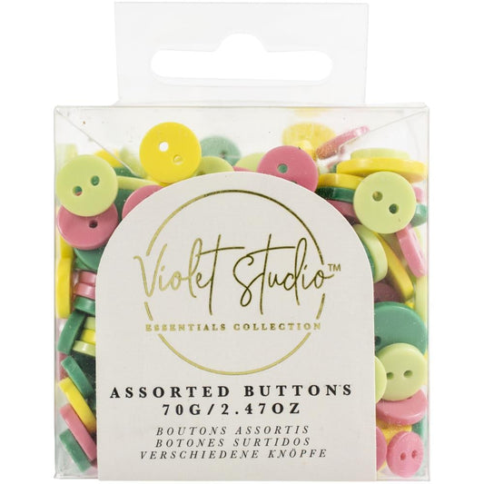 Violet Studio Assorted Buttons 70g - Tropical - VSSUM010