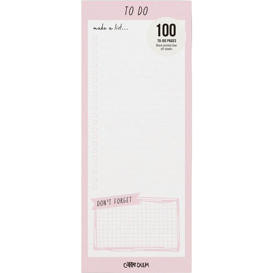 Carpe Diem Magnetic To Do List - Ballerina Pink -  9161CD