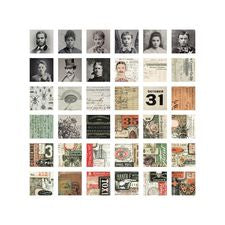 Tim Holtz Idea-Ology Collage Tiles 72 Pc - Halloween - TH94255