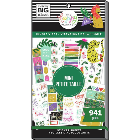 MAMBI Happy Planner Mini Value Pack Stickers - Jungle Vibes - SP1H30-103