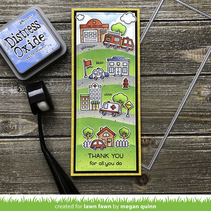 Lawn Fawn Village Heroes Clear Stamps - LF2327