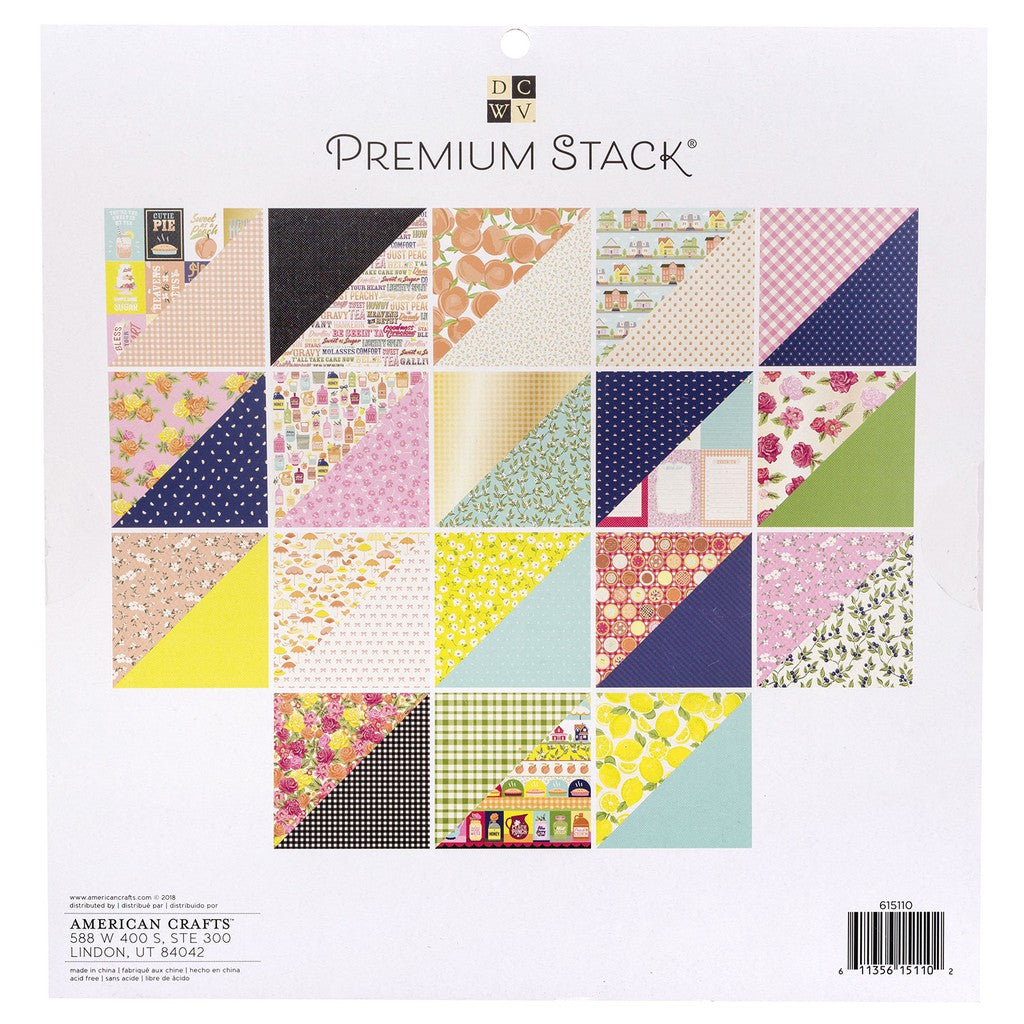 American Crafts DCWV Southern Belle Stack 12x12 Paper Pad - 615110