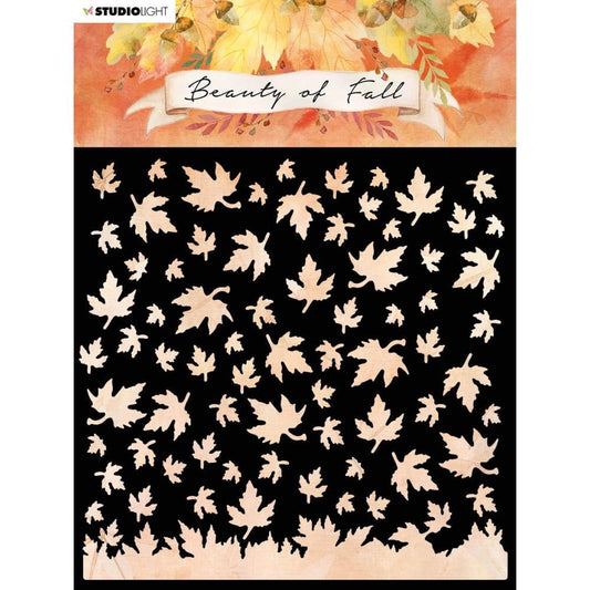 Studio Light Beauty Of Fall Stencil 6"X6" - NR. 35, Scenery - SLASK35