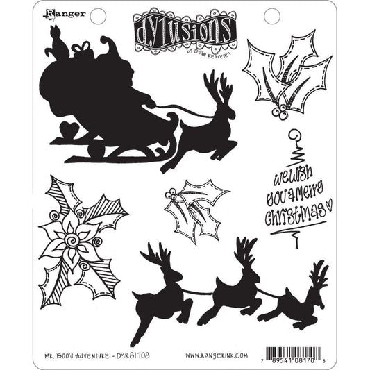 Dyan Reaveley's Dylusions Cling Stamp Collection - Mr. Boo's Adventure - DYR81708
