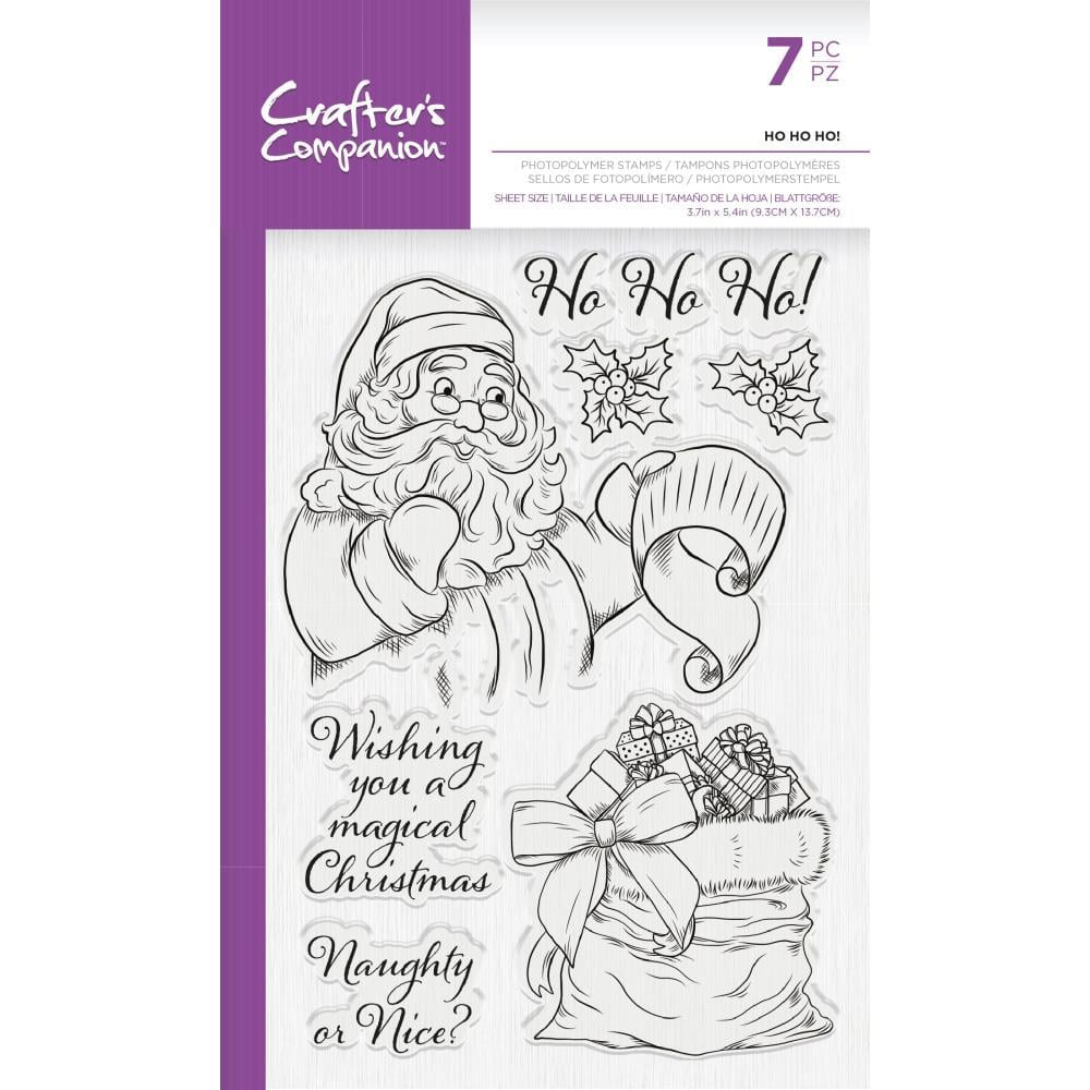 Crafter's Companion Clear Stamps - Ho Ho Ho! - TPHOHO