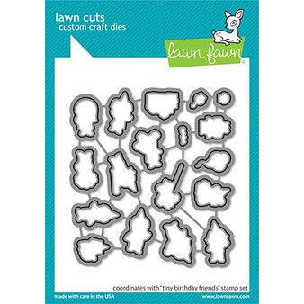 Lawn Fawn Tiny Birthday Friends - Lawn Cuts - LF2602