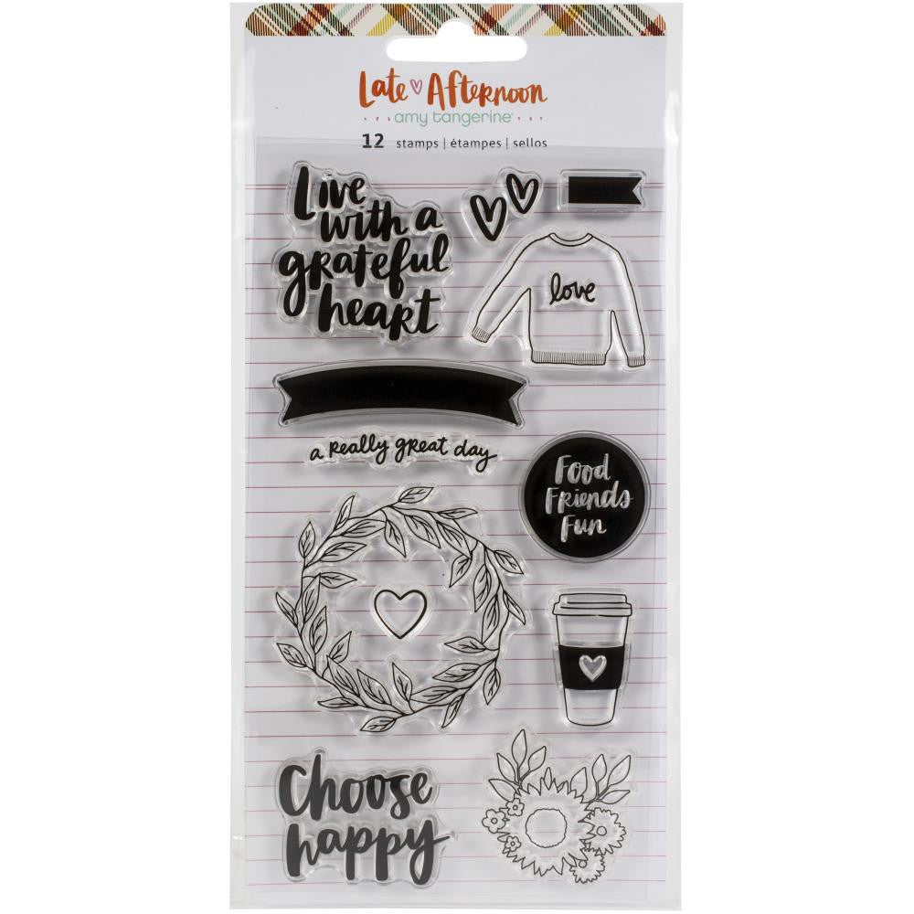 Amy Tangerine Late Afternoon Acrylic Stamps - 369682
