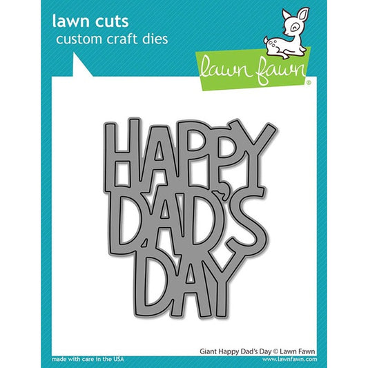 Lawn Fawn Giant Happy Dad's Day Steel Dies - LF2885