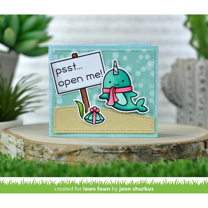 Lawn Fawn Winter Narwhal Clear Stamps - LF2038