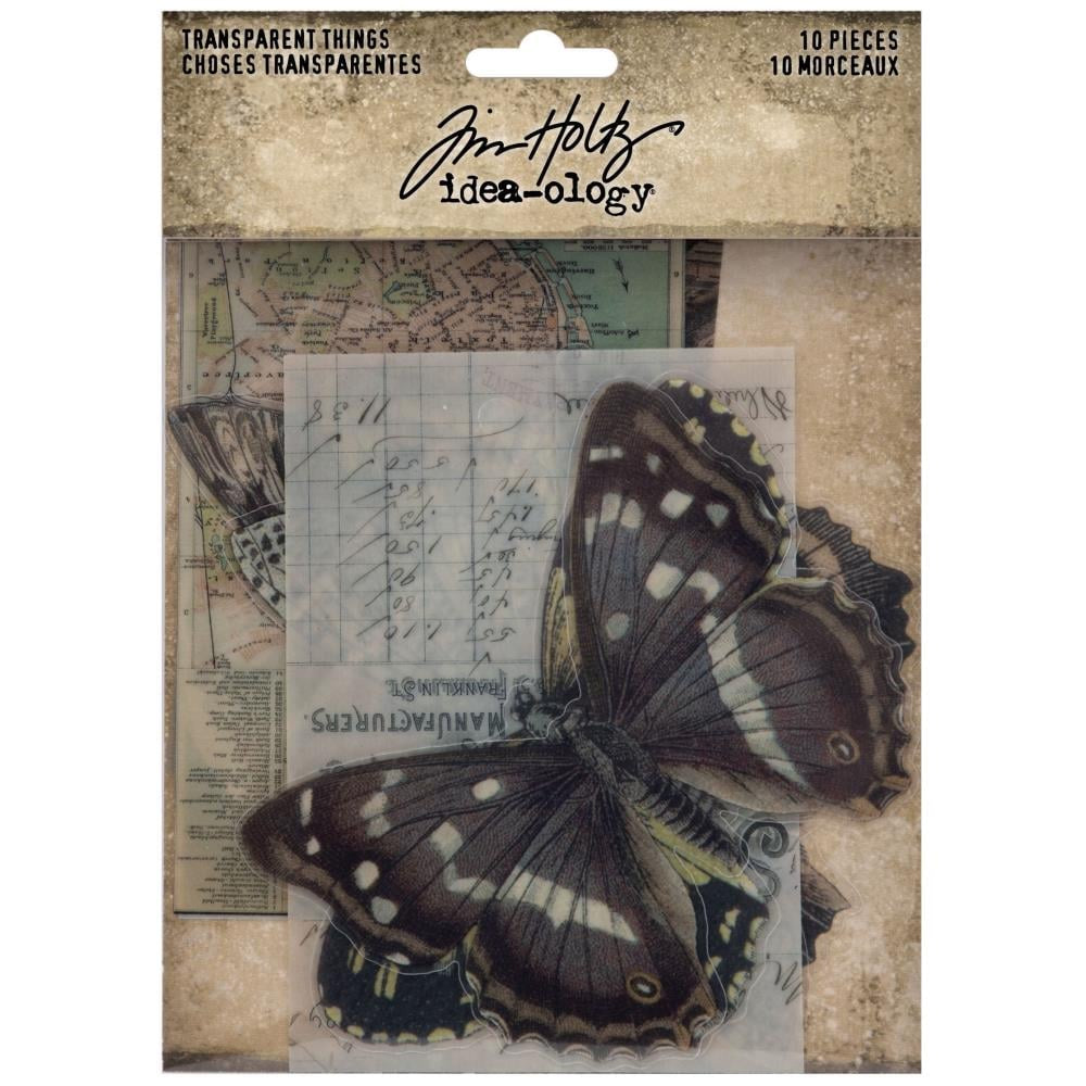 Tim Holtz Idea-Ology Transparent Acetate Things 10 Pc - TH94241