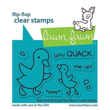 Lawn Fawn Rub-A-Dub-Dub Flip-Flop Stamps - LF2776