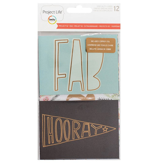Project Life Project 52 Rad Specialty Cards Copper Foil - 380087