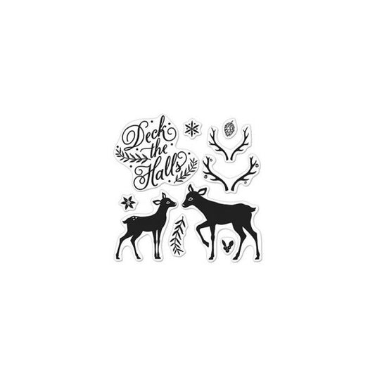 Hero Arts Deck The Halls by Lia Clear Stamps - CL898