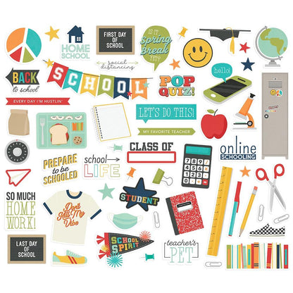 Simple Stories School Life Bits & Pieces Die-Cuts 58 Pc - SLI14916