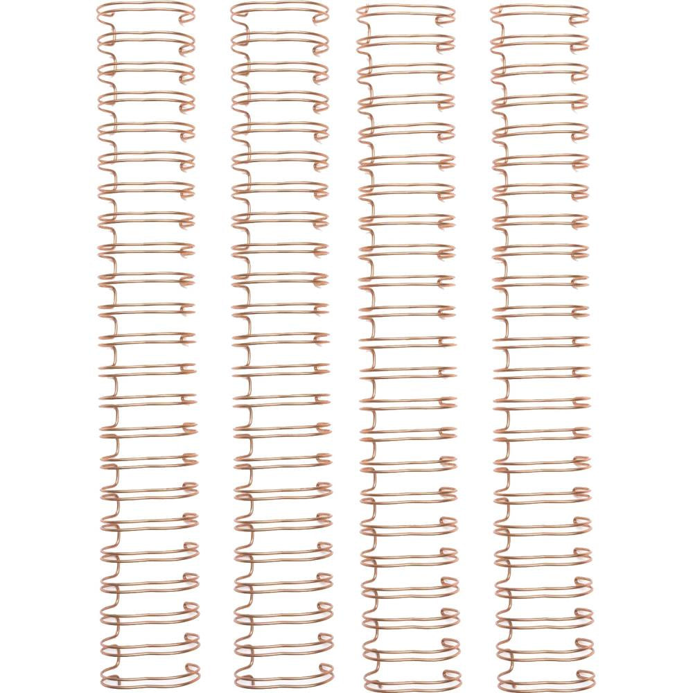 We R Memory Keepers Cinch Wires 1" 4 Pc - Rose Gold - WR660503
