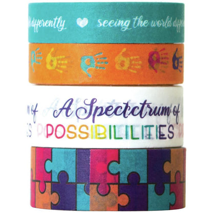 Paper House This Is Us Washi Tape 4 Pc - Autism - STWA5501