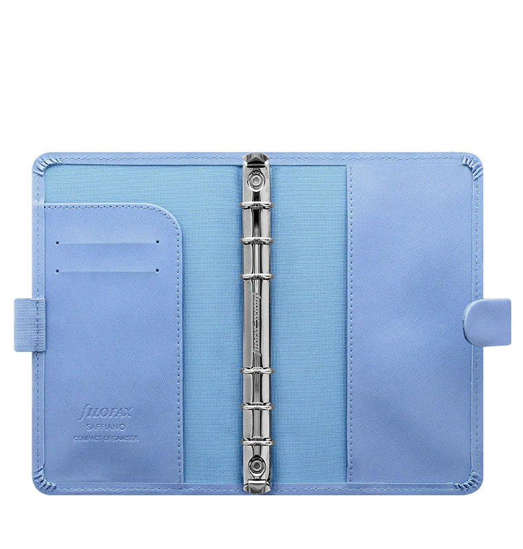 (PRE-ORDER) Filofax Saffiano Personal Compact Organizer - Vista Blue