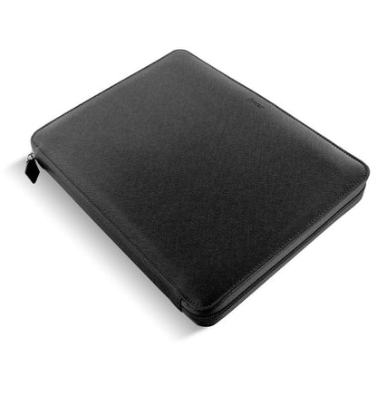 (PRE-ORDER) Filofax Saffiano A4 Zip Folio - Black