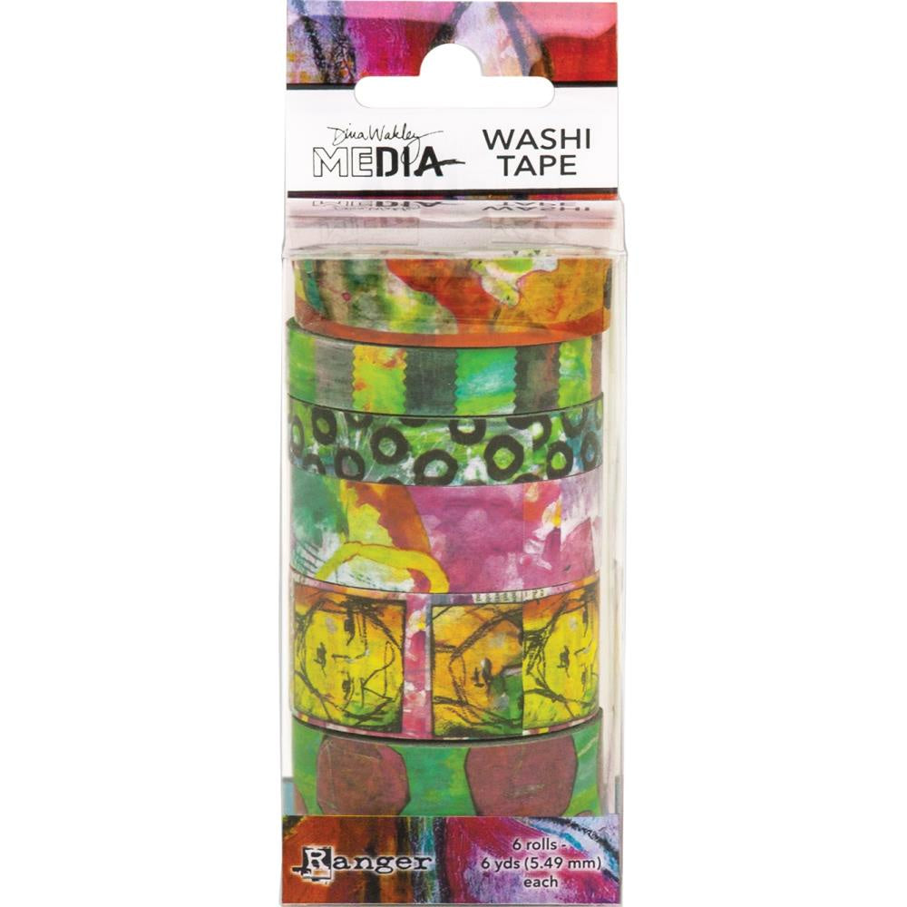 Dina Wakley Media Washi Tape - #4 - 6 Rolls - 63001