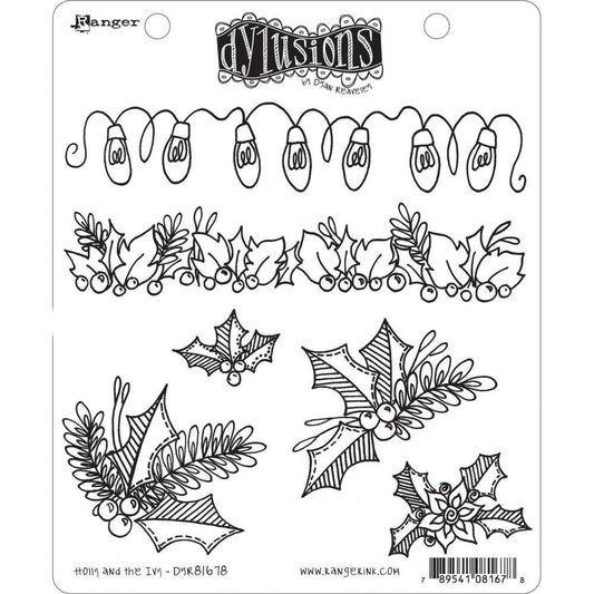 Dyan Reaveley's Dylusions Cling Stamp Collection - Holly And The Ivy - DYR81678