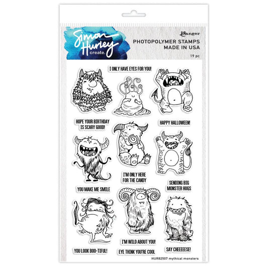 Simon Hurley create. Clear Stamps 6"X9" - Mythical Monsters - HUR82507