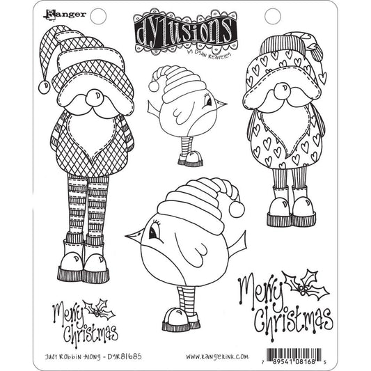 Dyan Reaveley's Dylusions Cling Stamp Collection - Just Robbin Along - DYR81685