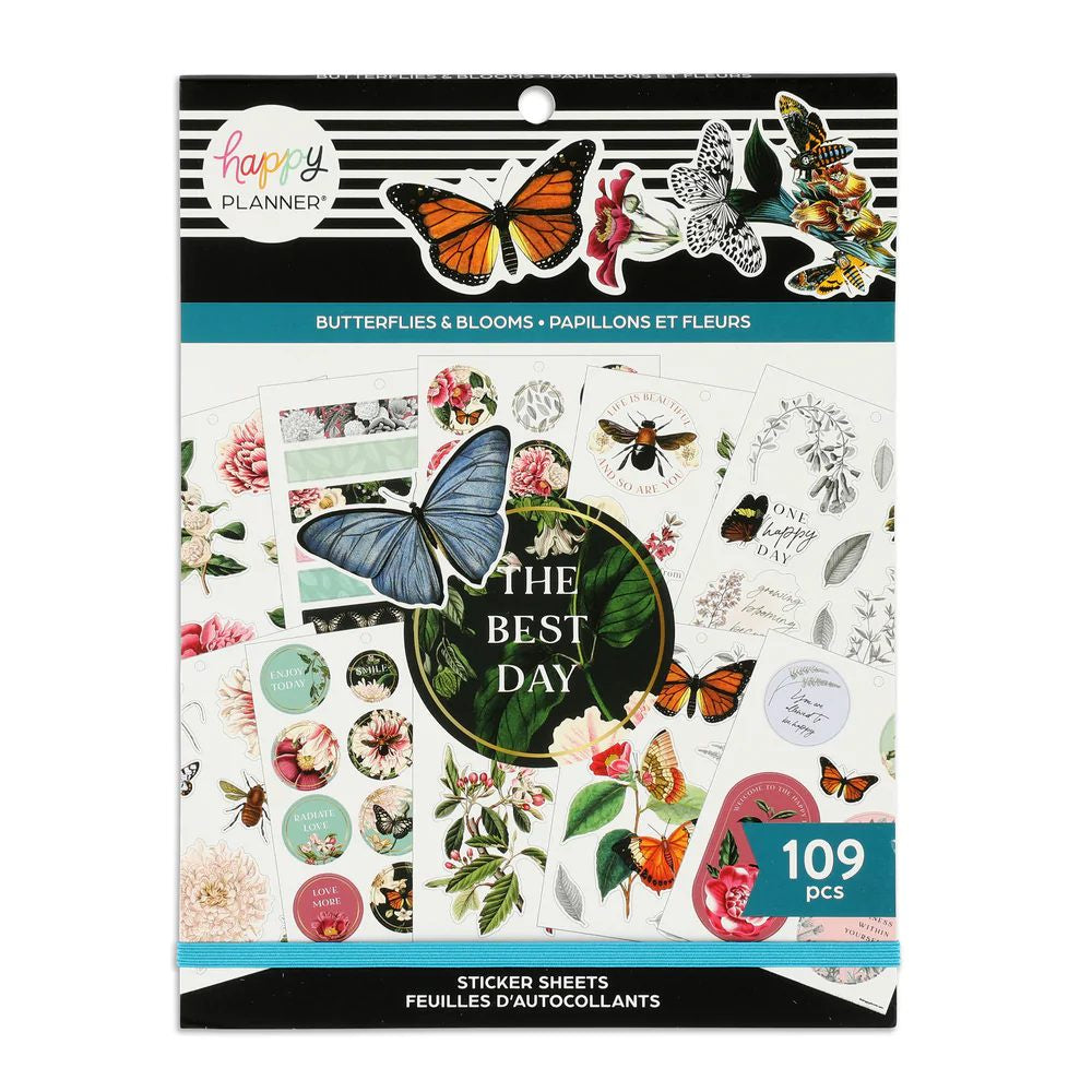 MAMBI Large Value Pack Stickers - Butterflies & Blooms - SVPL15-017