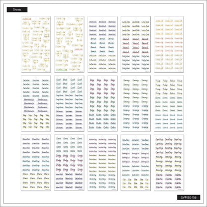 MAMBI Value Pack Stickers - Hand-Lettered Basics - SVP130-156