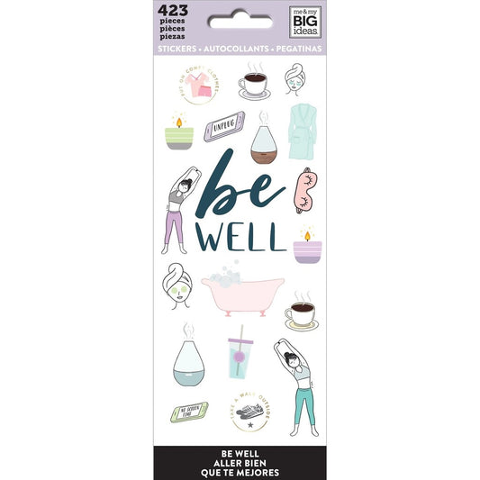 Me And My Big Ideas Sticker Sheets - Be Well - PPSM-25