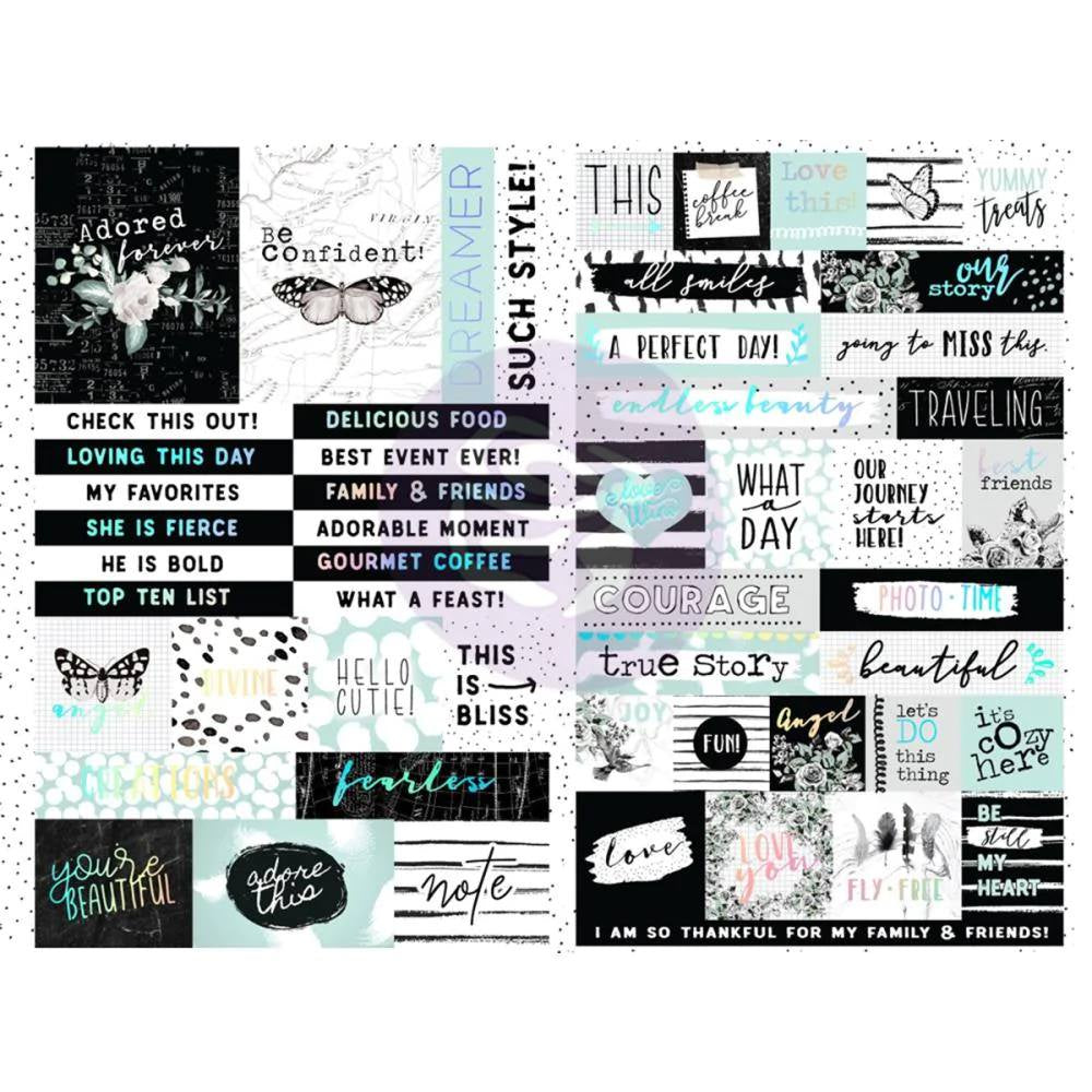 Prima Marketing Flirty Fleur Quote + Word Stickers - 597658