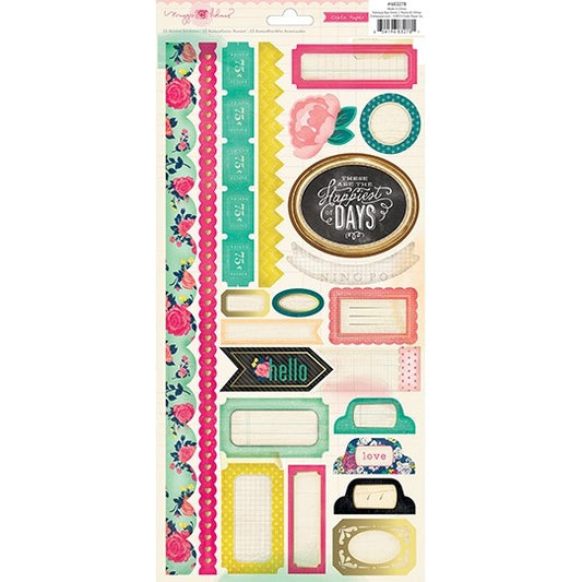 Crate Paper Maggie Holmes Flea Market Border Stickers - 683278