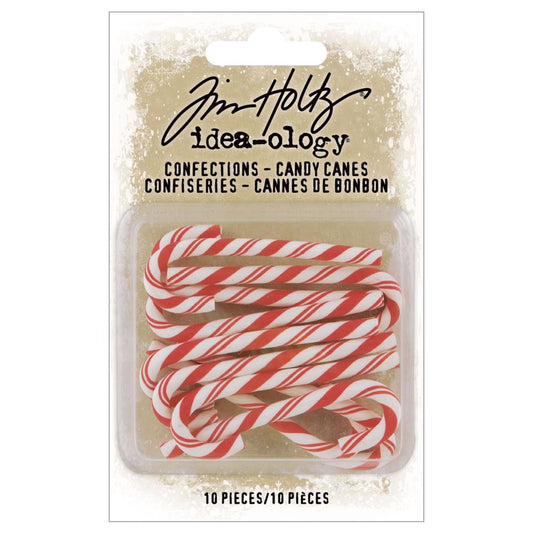 Tim Holtz Idea-Ology Confections 10 Pc - Candy Canes - TH94281